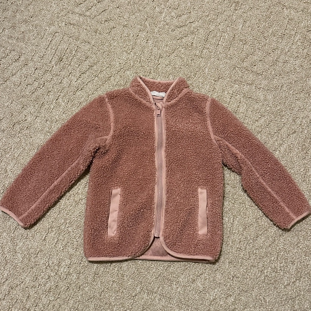 H&M Dusty Rose Fleece Jacket